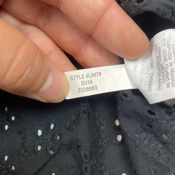 Madewell Ruffle Sleeve Bib top - Picture 4 of 7